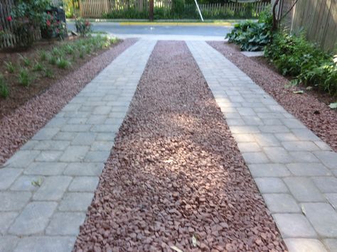 California driveway Driveway Expansion, Extended Driveway, Driveway Strip, Extra Driveway Parking, Long Drive Way With Trees, Cars Parked In Driveway, Permeable Driveway, Diy Driveway, Gravel Driveway