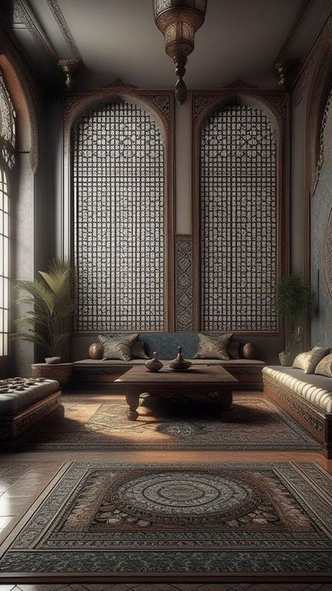 Arabian Home Interior, Arab Home Design, Islam Interior Design, Arabesque Home Decor, Arabic Furniture Design, Arabic Style Interior Design, Islamic Design Interior, Arabic Home Design, Arab Interior Design