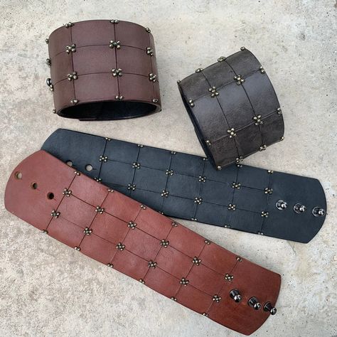 Leather cuff bracelet diy