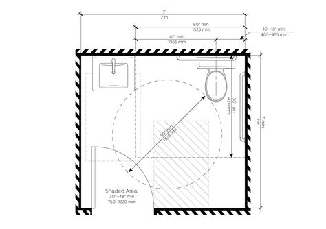 Design Accessible Bathrooms for All With This ADA Restroom Guide,Single Occupant Room. Image Courtesy of Bradley Corporation USA Plant Bathroom, Ada Restroom, Accessible Bathrooms, Bathroom Renovation Cost, Contemporary Bathroom Lighting, Ada Bathroom, Bathroom Plan, Bathroom Layouts, Accessible Bathroom