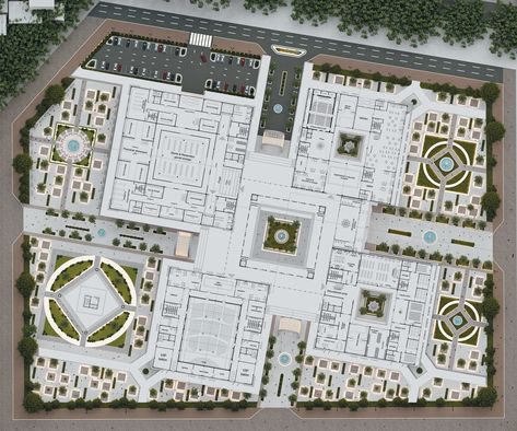 Mosque Design Islamic Architecture Plan, Process Portfolio, Islamic Museum, Graduation Aesthetic, Architecture Layout, Museum Plan, School Building Design, College Architecture, مركز ثقافي