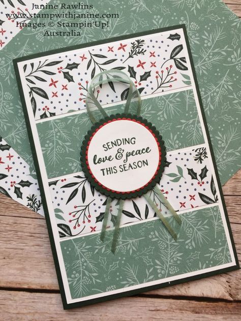 Simple Stampin Up Christmas Cards 2023, Christmas Dsp Stampin Up Cards, Stampin Up Quick And Easy Christmas Cards, Stampinup Christmas Cards 2022 & 2023, Stamping Up Christmas Cards Ideas, Painted Christmas Dsp Stampin Up Cards, Stampin Up 2022 Christmas Cards, 2023 Christmas Card Ideas, Christmas Cards Su