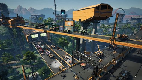 Satisfactory Base Design, Satisfactory Game, Satisfactory Game Factory Design, Satisfactory Factory Design, Portuguese Brazil, Digital Key, Factory Building, Building Games, Alien Planet