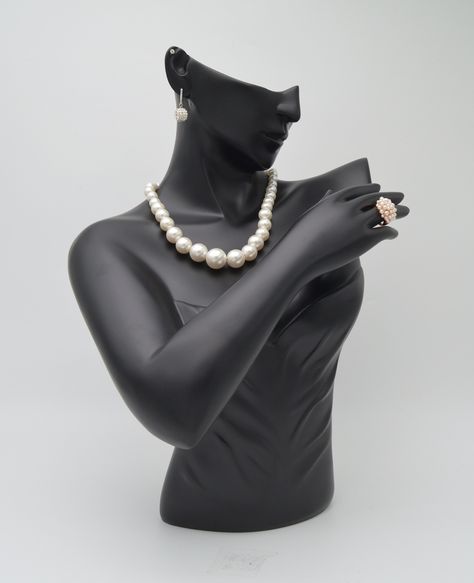 Jewelry Mannequin, Mannequin Jewelry Set Displays, Resin Jewelry Stand, Jewelry Holder Display Stand, Display Bust, Mannequin Body #mannequinbody #jewelrymannequin #necklacestand #jewelrystand #jewelryholder #earringsdisplay #earringsdisplay #jewelrydisplay #mannequin Mannequin Display Ideas, Jewellery Mannequin, Bust Mannequin, Jewelry Mannequin, Black Jewelry Necklace, Black Mannequin, Paparazzi Jewelry Displays, Necklace Jewelry Display, Display Mannequins