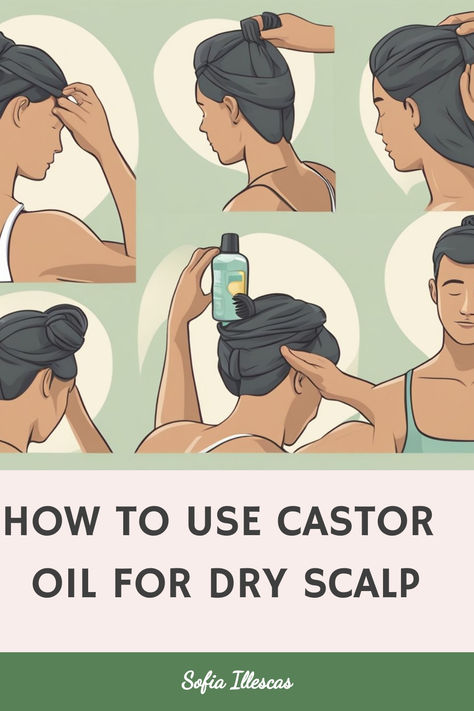 How to Use Castor Oil for Dry Scalp Diy For Dry Scalp, Dry Scalp Oil, Oil For Dry Scalp, Castor Oil Benefits Skin, Hair Castor Oil, Castro Oil, Castor Oil Hair Mask, Promoting Hair Growth, Castor Oil Uses