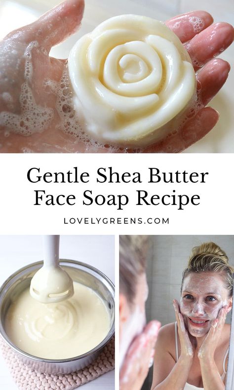 Face Soap Recipe, Shea Butter Soap Recipe, Face Soap Bar, Cold Process Soapmaking, Shea Butter Face, Easy Soap Recipes, Diy Soap Recipe, Handmade Soap Recipes, Cold Process Soap Recipes