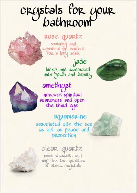 Best Crystals For Bathroom, Crystals For Showering, Crystals For The Bathroom, Crystals For Bathroom, Bathroom Crystals, Crystals Bathroom, Crystal Groupings, Crystal Spells, Philosopher Stone