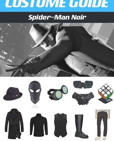 Vampire Diy, Spider Man Noir, Spiderman Spiderverse, Costume Guide, Cheap Halloween Costumes, Spiderman Cosplay, Into The Spider Verse, Tiny White Flowers, Harry Potter Halloween