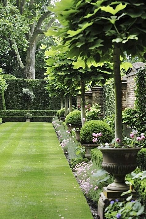 Home Garden Landscaping, Fruit Tree Garden Design Landscaping, Georgian Garden, French Garden Design, Walled Gardens, Courtyard Gardens Design, Have Inspiration, Outdoor Gardens Design, Formal Gardens