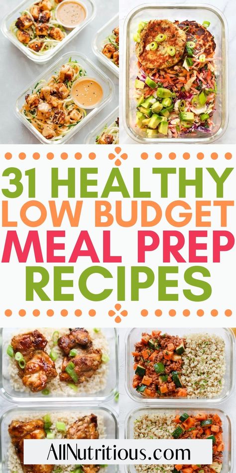 Prepped Meals, Budget Meal Prep, Cheap Meal Prep, Low Budget Meals, Lunch Saludable, Cheap Meal, Healthy Lunch Meal Prep, Meal Prep Recipes, Idee Pasto