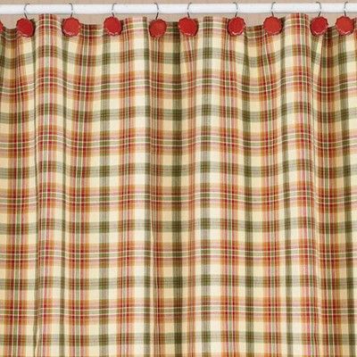 One Lemon Pepper Shower Curtain Honey Cream, Park Designs, Lemon Pepper, Shower Curtain, Lemon, Plaid, Shower, Green, Red