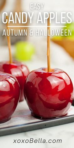 Easy Candy Apples, Candy Apple Kit, Candy Apples Recipe, Easy Candy, Leftover Candy, Cinnamon Candy, Apple Recipe, Best Candy, Halloween Treat