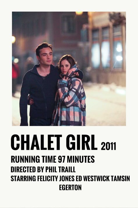 Movie Poster Polaroid, Rainy Day Movies, Chalet Girl, Poster Polaroid, Movie Nerd, Night Film, Iconic Movie Posters, New Movies To Watch, Girl Film