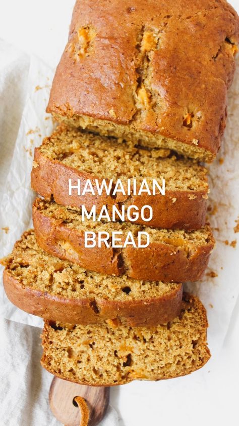 Mango Bread Recipe Hawaii, Mango Bread Recipe, Mango Bread, Hawaiian Dishes, Bread Man, Cake Mini, Mini Loaf, Sushi Restaurants, Quick Breads