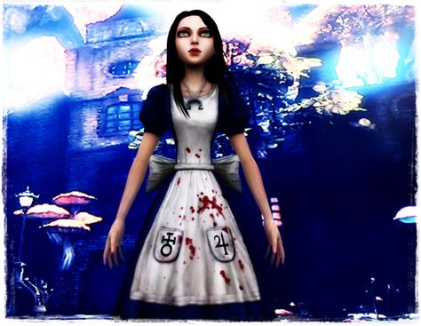 all_over_by_jagged66 American Mcgee’s Alice, Dark Alice In Wonderland, Alice Liddell, Alice Madness Returns, Alice Madness, Arte Robot, Story Games, Art Contest, Horror Game