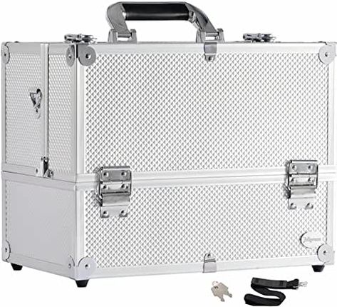 Amazon.com: makeup - $50 to $100 / Anastasia Beverly Hills or Joligrace: Beauty & Personal Care Space Makeup, Makeup Area, Makeup Storage Organization, Studio Artist, Diy Tray, Makeup Train Case, Box Building, Makeup Training, Tool Case