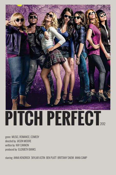 Fav Disney Princess, Pitch Perfect Movie, Pitch Perfect 2012, Movie Character Posters, Dream Pet, Polaroid Posters, Iconic Movie Posters, Girly Movies, Dance Movies