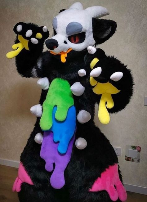 Axolotl Fursuit, Sparkledog Fursuit, Cute Fursuits, Cool Fursuits, Protogen Fursuit, Fursuit Ideas, Fursuit Tutorial, Fur Suit, Fur Suits