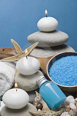 Spa background with some blue hygiene items and zen balanced stones. Spa Background, Spa Massage Room, Indoor Spa, Spa Decor, Blue Pictures, Spa Design, Spa Room, Massage Room, Spa Massage