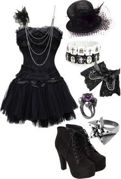 "Untitled #538" by bvb3666 ❤ liked on Polyvore Emo Fashion, Punk Prom, Bruh Girl, Estilo Rock, Gothic Clothes, Girl Halloween, Punk Outfits, Gothic Dress, Gothic Outfits