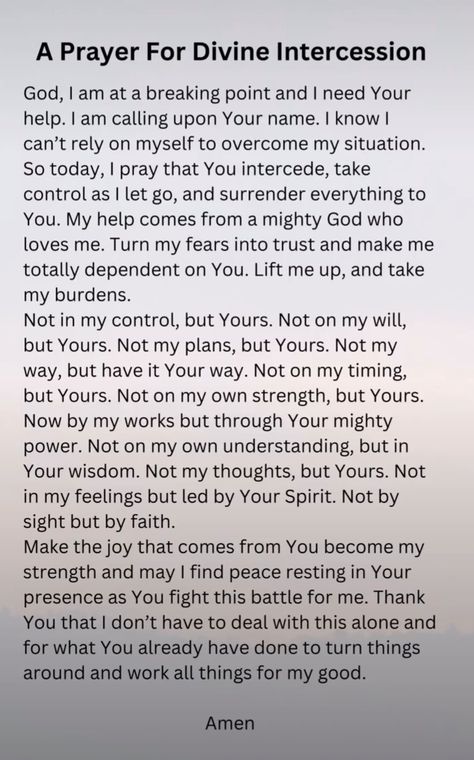 Surrender Prayer, Scripture Affirmations, Praying Mother, Bold Prayers, Exam Prayer, Intercession Prayers, Pray Everyday, English Prayer, Prayer Strategies