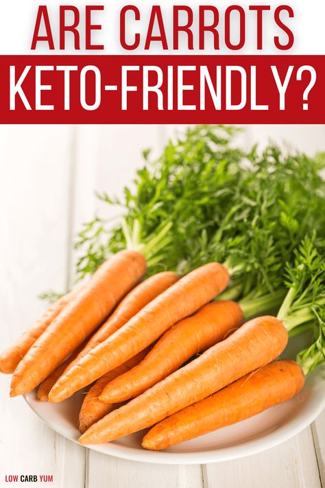 When following a keto diet, there are certain vegetable do's and don'ts. While veggies are an important part of all diets, some varieties have high carb counts that could break your ketosis. So are carrots keto-friendly? Read on to find out! Keto Vegetable List, Best Keto Vegetables, Are Carrots Keto Friendly, Keto Approved Vegetables, High Carb Veggies, Low Carb Carrot Recipes, Keto Friendly Vegetables List, Keto Carrots Side Dish, Keto Carrot Recipes