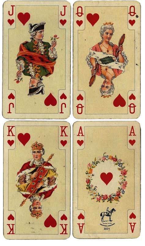 Wings of Whimsy: Antique French Playing Cards - Hearts - free for personal use #ephemera #printable #vintage Stary Papier, Playing Cards Vintage, Images Victoriennes, French Things, Vintage French Art, Kartu Remi, Playing Cards Art, Free Vintage Printables, Printable Collage Sheet