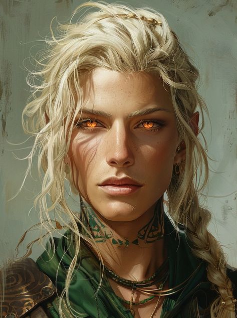 My Images Dnd Elves, Blonde Hair Boy, Female Inspiration, Female Knight, Warrior Girl, Dnd Characters, Character Portraits, Dark Fantasy Art, Fantasy Character Design