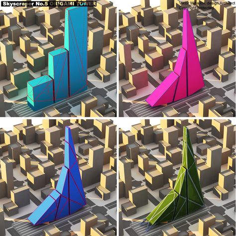 Origami Tower, No 5, Architecture Design, Origami, Tower, Architecture, Quick Saves, Design