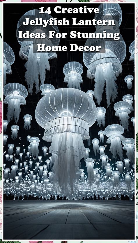 Looking to add a whimsical touch to your home decor? Check out these 14 creative jellyfish lantern ideas that will illuminate your space with a unique and stunning glow. From DIY projects to store-bought options, these jellyfish lanterns are sure to make a splash in any room. Perfect for adding a touch of ocean-inspired charm to your living space, these ideas are a must-try for anyone looking to elevate their home decor game. Diy Jellyfish Lantern, Diy Jellyfish Decoration, Jellyfish Decoration, Jellyfish Lantern, Fish Lanterns, Diy Jellyfish, Jellyfish Decorations, Umbrella Decorations, Lantern Ideas