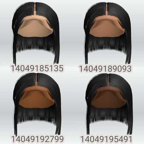 Hair Base Codes Berry Ave, Berry Avenue Codes Hair Baddie, Bloxburg Hair Codes, Roblox Hair Codes, Black Hair Id Roblox, Brown Hair Roblox, Roblox Hair, Pelo Cafe, Hair Roblox