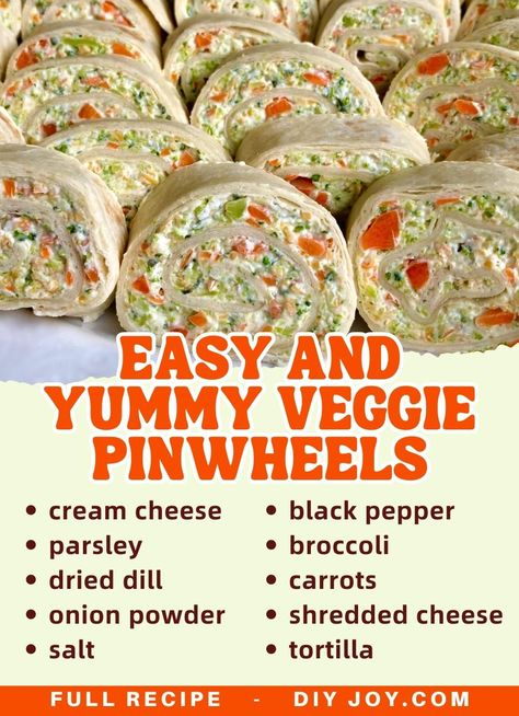 Veggie Pinwheel Appetizers, Veggie Pizza Pinwheels, Veggie Pinwheels Roll Ups, Vegetable Pinwheels, Pinwheels Recipes, Veggie Pinwheels, Pinwheel Recipe, Table Meals, Healthy Party Appetizers