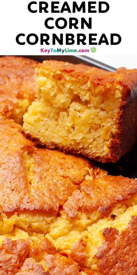 Skillet Cornbread Jiffy, Doctored Cornbread, Jiffy Cornbread Recipes With Corn, Jiffy Cornbread Recipes Moist, Jiffy Cornbread With Cream Corn, Creamed Cornbread, Cornbread With Creamed Corn, Best Creamed Corn, Cornbread Dishes