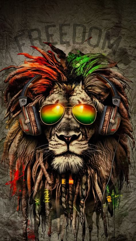 Wallpapers Lion, Freedom Word, Dreadlocks Art, Rastafari Art, Rasta Art, Reggae Art, Art Freedom, Iphone Wallpaper Inspirational, Tupac Art