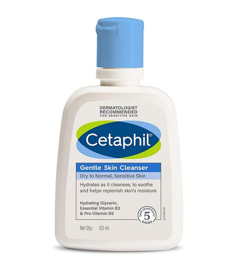 Cetaphil Face Wash Gentle Skin Cleanser for Dry to Normal, Sensitive Skin, 125 ml Hydrating Face Wash with Niacinamide, Vitamin B5 Cetaphil Face Wash, Hydrating Face Wash, Gentle Skin Cleanser, Skin Cleanser, Vitamin B5, Dermatologist Recommended, Ux Ui, Skin Moisturizer, Face Wash