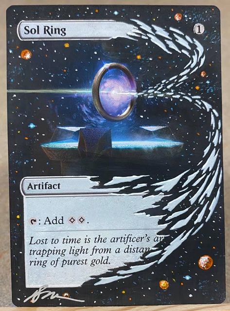 From MTG fan art and alters community. Mtg Fan Art, Mtg Card Alters, Sol Ring Mtg Altered Art, Magic The Gathering Card Art, Mtg Card Art, Magic The Gathering Fan Art, Mtg Custom Cards, Mtg Altered Art Cards, Mtg Fanart