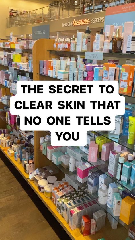 The secret to clear skin that no one tells you!! #skincare #skincareroutine #skincaretips #skincare101 #foryoupage #fypシ #beautytips… | Instagram Skin Care Tips, The Secret, Beauty Hacks, Skincare 101, Skin Care Treatments, Flawless Skin, Clear Skin, Makeup Tips, Skin Care Routine