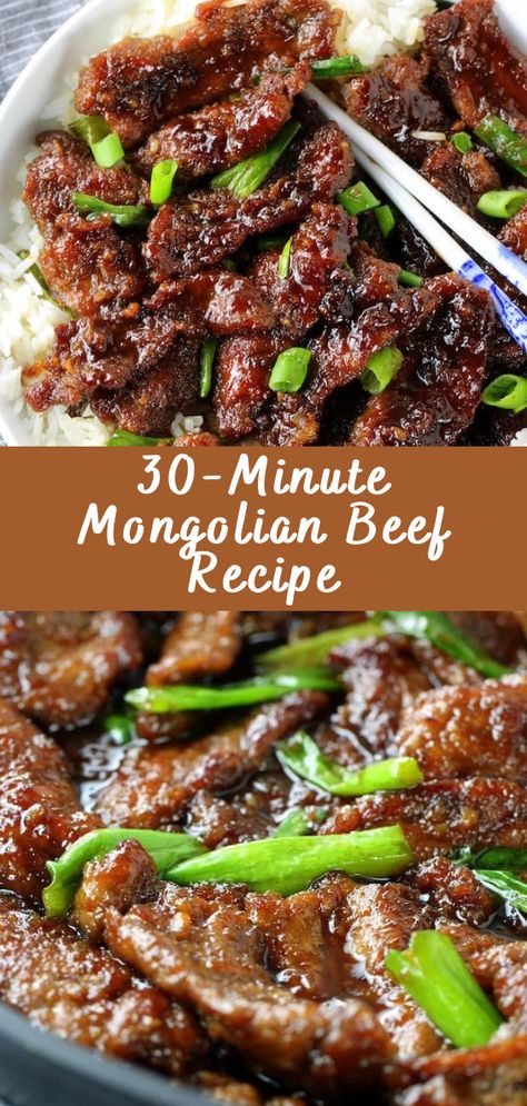 30-Minute Mongolian Beef Recipe | Cheff Recipes Mongolian Beef Wok Recipe, Beef Strips Recipes Easy, Mongolian Dishes, Crispy Mongolian Beef, Mangolian Beef, Mongolian Recipes, Beef Cutlets, Easy Mongolian Beef, Mongolian Beef Recipe