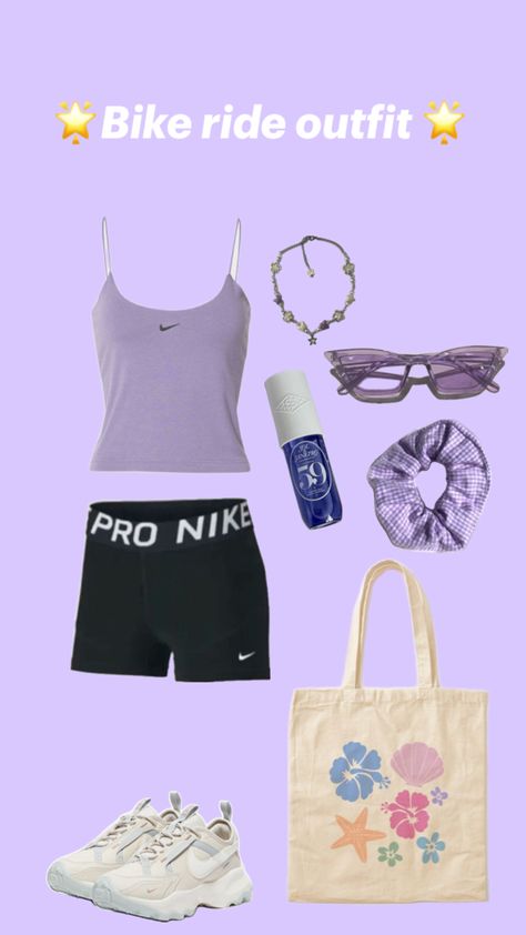 Tags: preppy, Nike, bike, cute, summer Bike Ride Outfit Summer, Bike Ride Outfit, Bike Riding Outfit, Outfit For Summer, Outfit Summer, Bike Ride, Summer Outfits, Bike, Nike