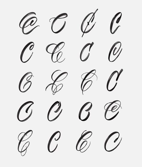 Cursive C, Letter C Tattoo, Cursive Writing Practice Sheets, Fancy Cursive, Graphic Design Jobs, C Tattoo, Graffiti Lettering Fonts, Word Fonts, Drop Cap