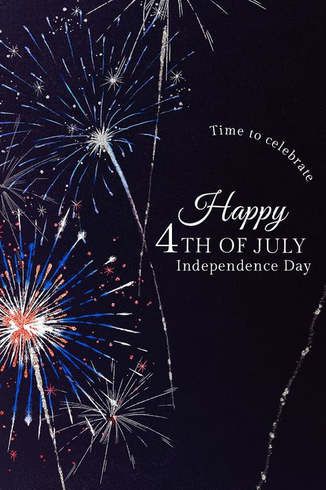 Shiny fireworks template psd with editable text, happy 4th of July | free image by rawpixel.com / Boom Fireworks Template, Invitation Layout, Fireworks Design, Happy Fourth Of July, Blue Border, Happy 4th Of July, Happy 4 Of July, Time To Celebrate, Free Illustrations