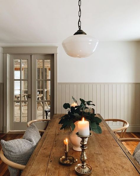 Morgan on Instagram: "Our dining room the first winter we lived here, seven years ago already. Let’s just say a few things have changed 😱🤭." Rain Rain, Style Deco, Dining Room Inspiration, Wooden Table, Dining Room Design, House Inspo, Room Table, House Inspiration, Dining Room Decor