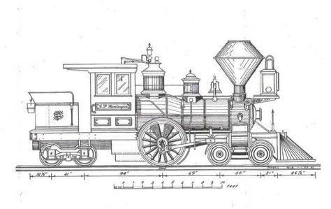 Locomotive Blueprints Trains Tren Trenes Detallados Locomotives ...