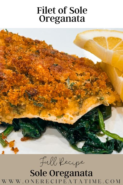 Sole Oreganta is a delicious Italian American White Fish Recipe that is so simple you will want to make it all of the time. Sol Fish Recipe, Filet Of Sole Recipes Baked, Fish Italian Recipes, Filet Of Sole Recipes, Bronzino Fish Recipe, Sole Fish Recipes, Sole Fillet Recipes, Filet Of Sole, Oreganata Recipe