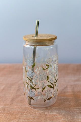 Glass Oil Bottle with Gold Stopper in Green– Gather Goods Co. Mason Jar Painting Ideas, Painted Coffee Cup, Glass Tumbler Design, Crafts With Glass Jars, Crockery Design, Painting Glass Jars, Bamboo Cups, Bottle Drawing, Hand Painted Glassware