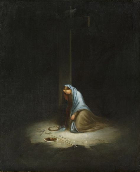 foot of the cross Hail Holy Queen, Robert Scott, Detroit Institute Of Arts, Our Lady Of Sorrows, Mary Magdalene, Blessed Mother Mary, Religious Images, Biblical Art, Old Paintings