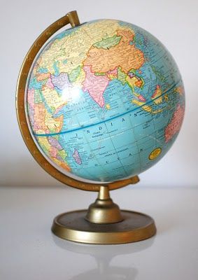 vintage globe...I want to put star stickers on all the countries I've been to. Rotating Globe, Desk Globe, Urban Cottage, Cute School Stationary, Map Globe, Stationary School, Food Fashion, Star Stickers, World Heritage