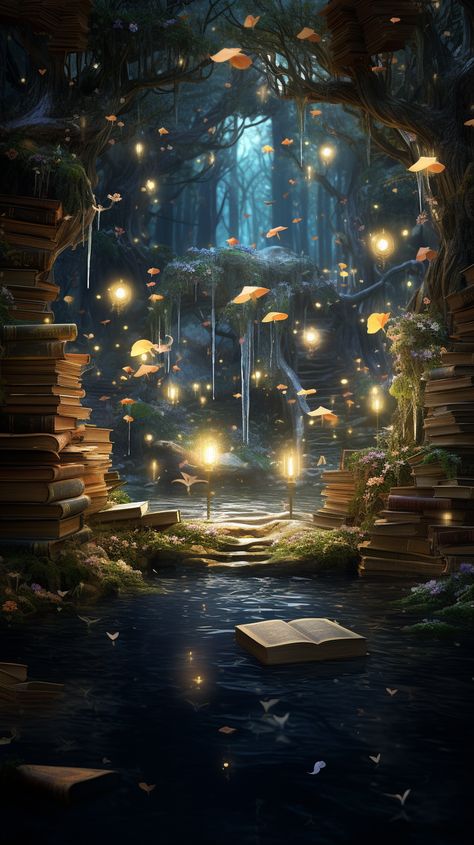 Magic Core Aesthetic, Enchanted Library Aesthetic, Dreamy Bookstore, Magic Library Aesthetic, Steampunk Library, Magical Academy, Library Magic, Magical Wallpaper, Enchanted Library