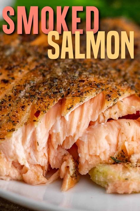 Experience the mouthwatering blend of a fresh salmon filet, gently kissed by smoke, complemented by the brightness of lemons and a delicate hint of garlic. Salmon Smoker, Smoked Fish Recipe, Best Smoked Salmon, Smoked Salmon Recipes, Fresh Salmon, Pellet Grill Recipes, Electric Smoker, Smoked Cooking, Smoked Fish