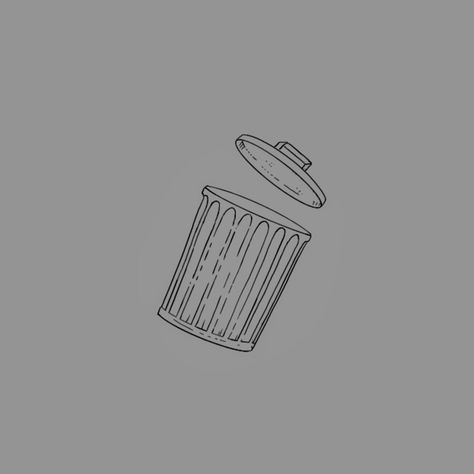 Trash Can Drawing Simple, Garbage Can Tattoo, Trash Can Tattoo, Trash Can Drawing, Tattoo Trash, Naruto Eyes, Ads Creative Advertising Ideas, Trash Art, Photoshop Projects